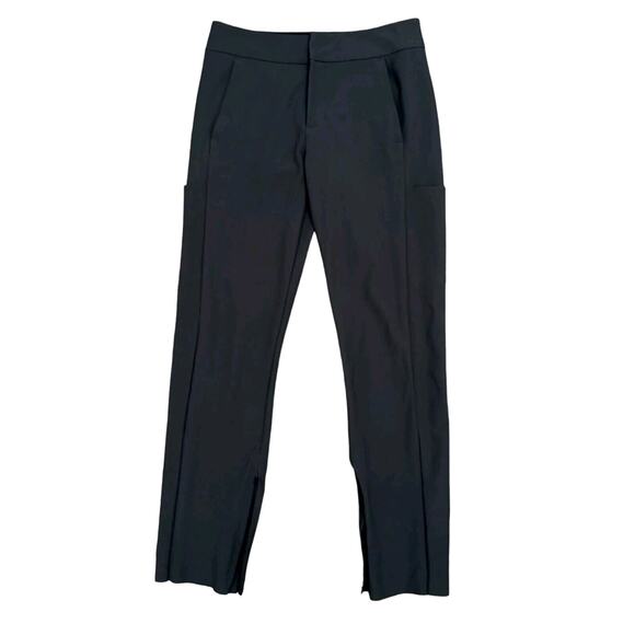 Athleta Stellar Trouser Sz 4 GRAY Ankle Zip Pants Pockets Athleisure Preppy $128 - Picture 1 of 13